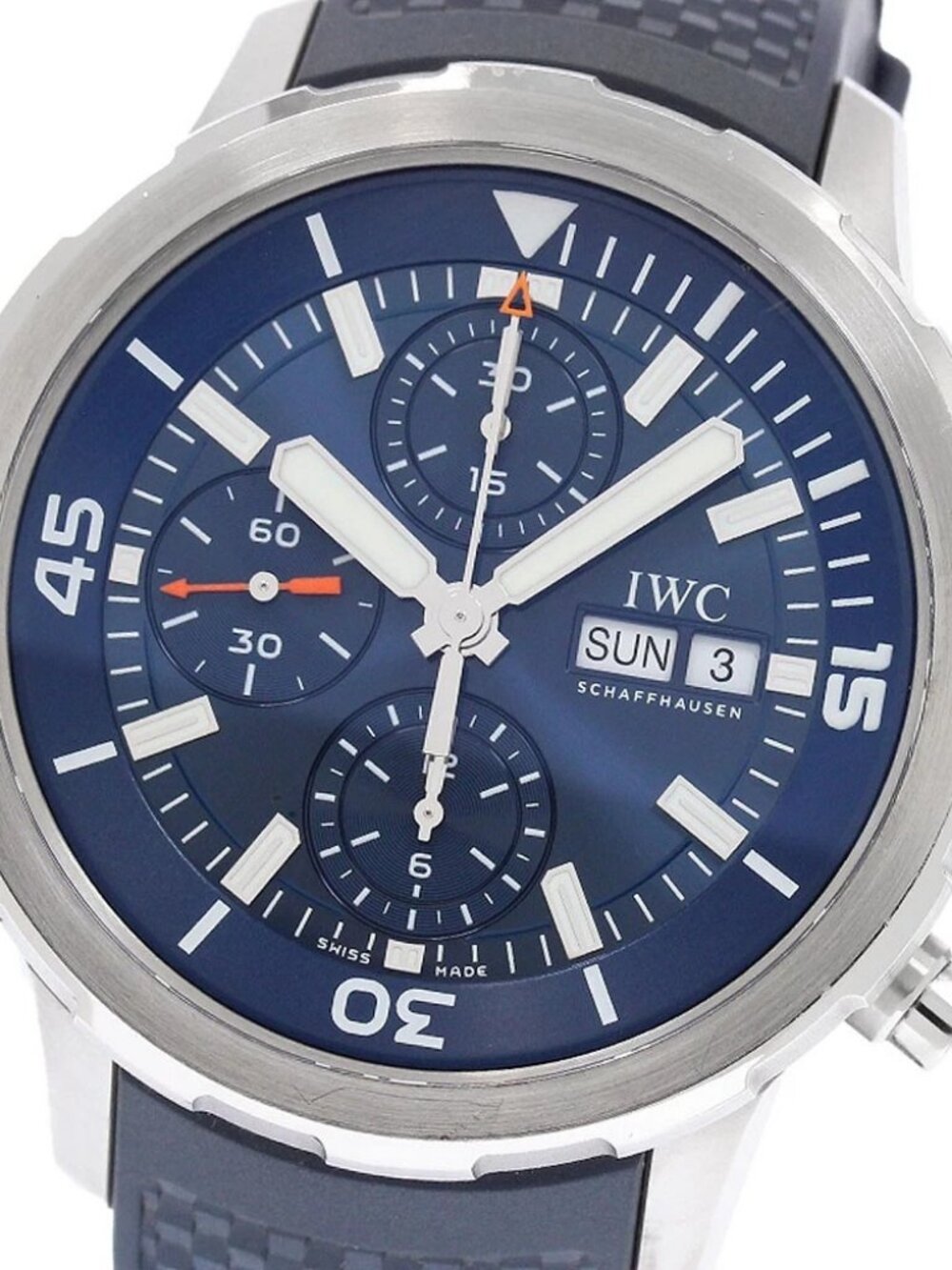 IWC SCHAFFHAUSEN Aquatimer IW376806 Chronograph Navy Dial Automatic Men's_955707